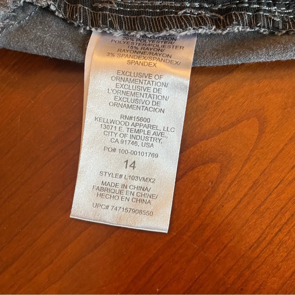 “Ab” Solution Jeans Ankle Skinny Wit & Wisdom gray pant Women’s Size 14 - Picture 6 of 13